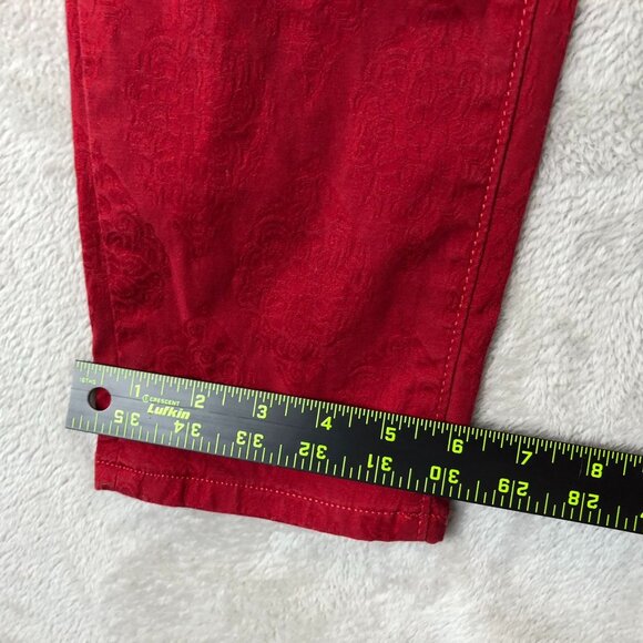 Ann Taylor Loft Womens Pants Size 27/4 P Modern Ankle Stretch Casual Travel Red - Picture 4 of 15